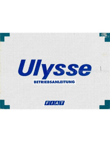 1995 FIAT ULYSSE INSTRUCTIEBOEKJE DUITS, Auto diversen, Handleidingen en Instructieboekjes