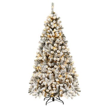 2dekans | Coast Besneeuwde Kunstkerstboom Wit – 90 x 180 cm, Diversen, Kerst, Ophalen of Verzenden, Zo goed als nieuw
