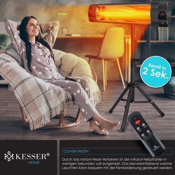 Infrarood Verwarming - Terrasverwarmer - Elektrische Heater, Tuin en Terras, Verzenden, Zo goed als nieuw