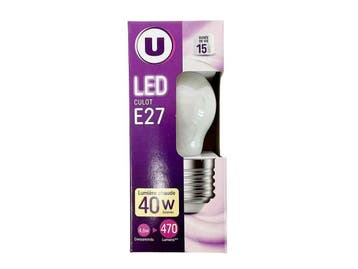 Veiling - 60x Mini LED-lamp E27 4,6W 2700K, Nieuw