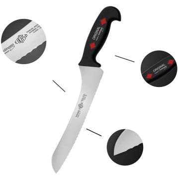 Eikaso Solingen Broodmes – Golfsnede – Ergonomisch Handv, Ophalen of Verzenden, Nieuw, Rvs of Chroom