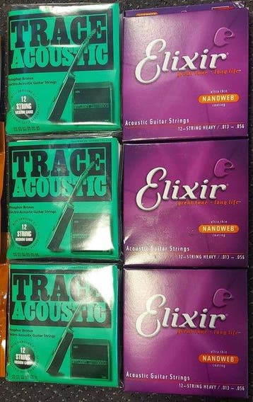 Elixir / Trace / Rotosound 12-tringed - 12 sets - -, Nieuw