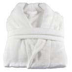 GGM Gastro | (12 stuks) Badjas met sjaalkraag - Maat: M - |, Verzenden, Nieuw, Wit, Overige typen