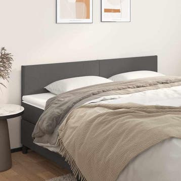 vidaXL Hoofdborden 180x5x78/88 cm kunstleer grijs, Verzenden, Nieuw, Grijs, Overige materialen
