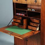 Blonde mahonie Louis Seize secretaire abattant ca 1800 No280, Antiek en Kunst, Ophalen of Verzenden