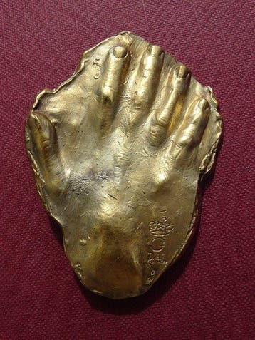 Salvador Dali (1904-1989) - Reliëf, Sacred Hand - 6 cm -