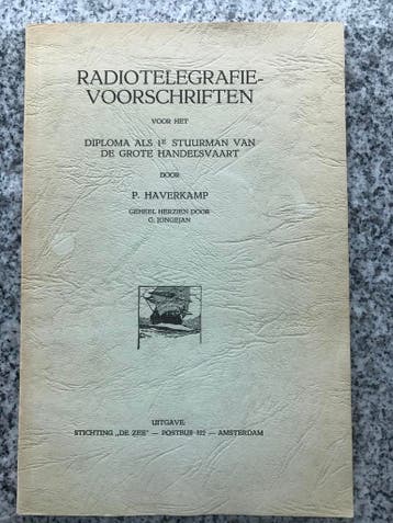 Radiotelegrafievoorschriften (handelsvaart), Boeken, Verzenden, Gelezen, P. Haverkamp, Boot