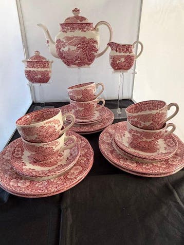 Wedgwood - Theeservies (23) - Woodland - Keramiek, Aardewerk, Antiek en Kunst