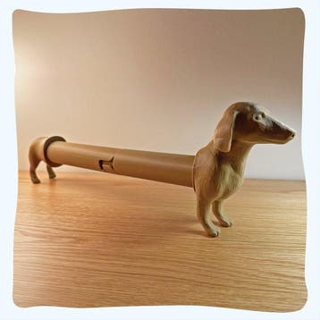 Dispenser - PLA - Dachshund Papierhanddoekhouder