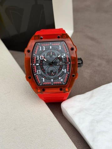 Invicta - Racing Red/Black - Zonder minimumprijs - IN-48720, Sieraden, Tassen en Uiterlijk, Nieuw