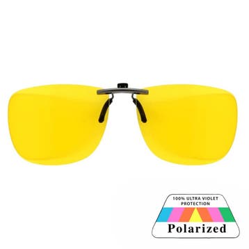 Fako Sunglasses - Clip On Voorzet Zonnebril Gun Metal In Box, Verzenden, Nieuw