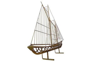 Zeilboot geraamte, metaal - C. Jeré - Artisan House, Verzenden