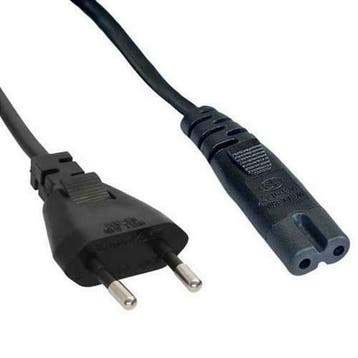 Euro stekker naar C7 stroomkabel - 3 meter, Ophalen of Verzenden, Nieuw, Kabel of Snoer