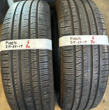 2x215-65-17 pirelli zomer 6mm €70 per band 215 65 17, Ophalen, 17 inch, Band(en), Personenwagen