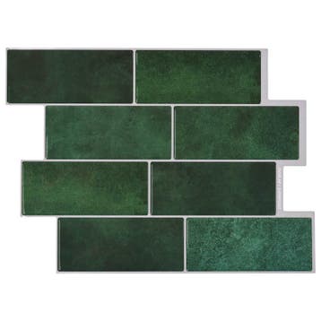 vidaXL Subway Tegel 50 pcs Donkergroen 29 x 21 cm, Hobby en Vrije tijd, Verzenden, Nieuw