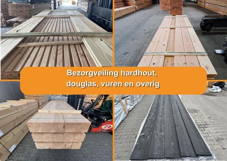 Bezorgveiling hardhout, douglas, vuren en overig (8833), Doe-het-zelf en Verbouw, Hout en Planken