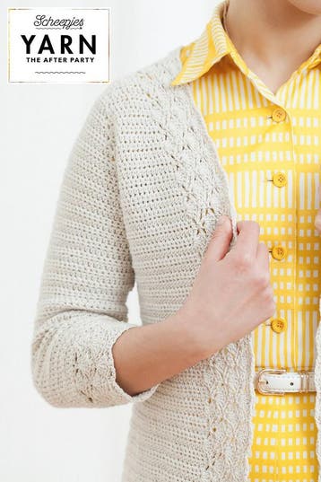 Haakpatroon Damesvest Linen & Lace Cardigan top-down met a, Ophalen of Verzenden, Nieuw