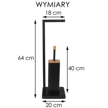 Ruimtebesparende WC Rolhouder | Bamboe Top | Premium | OP=OP, Ophalen of Verzenden, Nieuw, Zwart, Overige typen