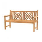 Tuinbank Cross Teakhout 150 cm, Tuin en Terras, Tuinbanken, Verzenden, Nieuw, Hout