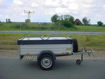 Saris bagagewagen afm. 184x112x50cm 750kg (ex-verhuur), Ophalen, Gebruikt