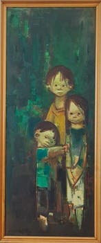 Dario Mecatti (1909-1976) - Tre bambini
