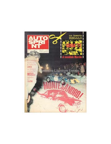 1972 AUTOSPRINT MAGAZINE 5 ITALIAANS, Nieuw, Author