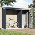 vidaXL Brandhoutschuur 245x98x159 cm gegalvaniseerd staal, Verzenden, Nieuw