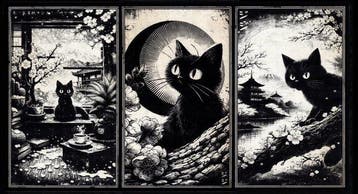 Æ (XX-XXI) - Set of 3 – “Jiji: Lunar Silence” (2026) – Mixed, Nieuw