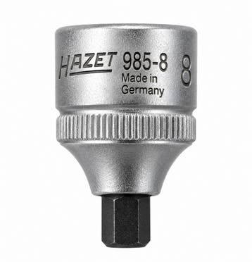 HAZET 985-8 Inbus Bitdop 8 mm 1/2 – Extra Kort, Verzenden, Nieuw
