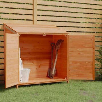 vidaXL Tuinschuur 102x52x112 cm massief vurenhout bruin, Verzenden, Nieuw