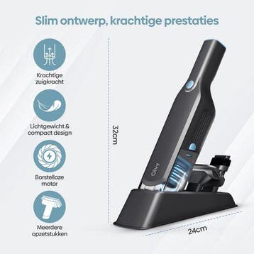 Kruimeldief - 2 Snelheden - Voor Dierenharen - Kruimelzuiger, Verzenden, Zo goed als nieuw