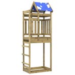 vidaXL Speeltoren Bruin 85 x 52,5 x 239 cm Massief, Kinderen en Baby's, Speelgoed | Buiten | Speelhuisjes, Verzenden, Nieuw