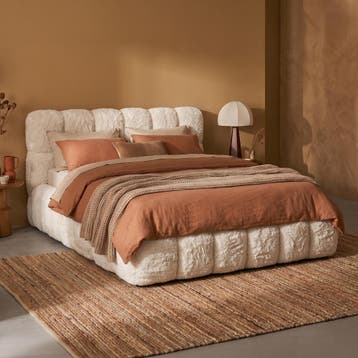 *WOONWINKEL* Fluffy Bedframe Teddy 160 X 200 Cm, Huis en Inrichting, Verzenden, Nieuw, Wit