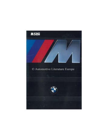 1985 BMW M5 BROCHURE ENGELS, Nieuw, BMW, Author