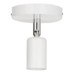 Bailey Plafondlamp Metaal Wit E27 met verstelbare arm Ø10cm, Huis en Inrichting, Ophalen of Verzenden, Nieuw