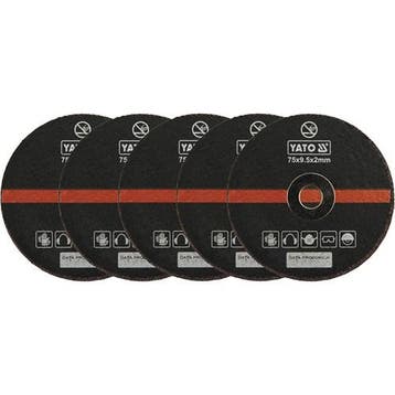 Slijpschijf Metaal 75 Mm, 5 Stuks, Verzenden, Nieuw