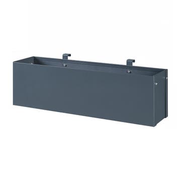 [en.casa] Plantenbak Achtkarspelen 50x12x15 cm antraciet, Tuin en Terras, Verzenden