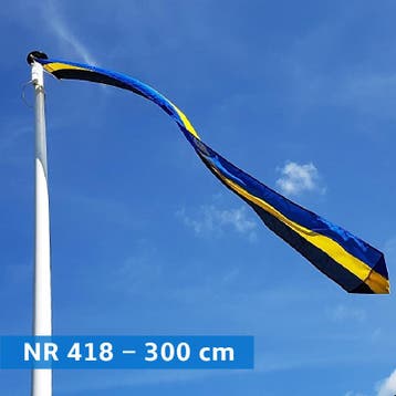 NR 418: Wimpel Gelderland-300cm met stokje, Nieuw