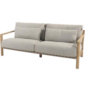Lucas lounge 3-zitsbank natural teak 4 Seasons Outdoor, Ophalen of Verzenden, Nieuw, Teakhout