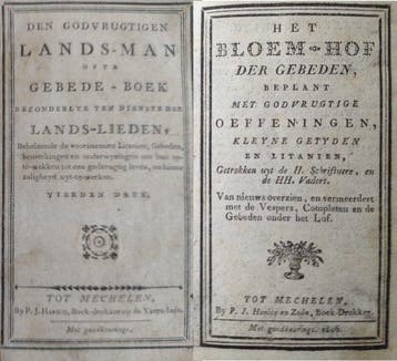 varia - devotieboeken uit Mechelen 19de eeuw - 1792-1847