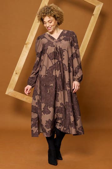ZHENZI jurk lange mouw Maat:, Kleding | Dames, Verzenden, Nieuw, Overige kleuren