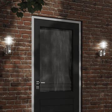 vidaXL Buitenwandlamp met sensor roestvrij staal, Verzenden, Nieuw, Rvs, Wandlamp
