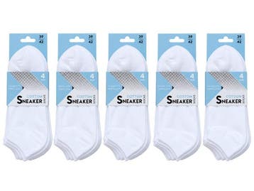 Veiling - 5x Comfortabele Naadloze Sneaker Sokken 4 Paar Maa, Kleding | Dames, Sokken en Kousen, Nieuw