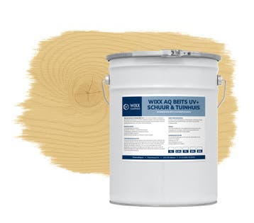 Wixx AQ Schuur en Tuinhuis Beits UV+ Blank | Naturel 2.5L, Minder dan 5 liter, Verzenden, Nieuw, Beits