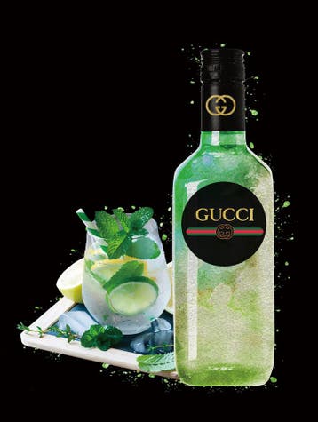 Glasschilderij Gucci fles | Ter Halle | 104, Ophalen of Verzenden, Nieuw
