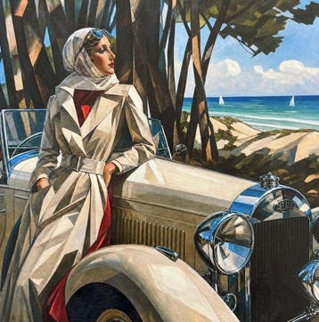 CARLO MONTE (MCMXX) - The Riviera Escape, Antiek en Kunst, Kunst | Schilderijen | Modern