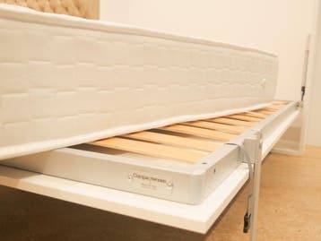 Compaqt Deluxe Opklapbed (25 mm MDF), premium kwaliteit, Overige materialen, Verstelbaar, Wit, 200 cm