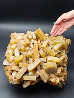 IMPONENTE 18kg! BARITE MIELATA met ENORME kristallen,