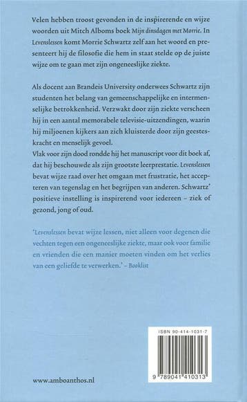 Levenslessen - M. Schwartz 9789041410313, Verzenden, Gelezen, M. Schwartz