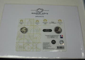 Frankreich 2 Euro 2024 Olympiade Paris Eiffelturm Coincar..., Verzenden